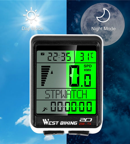 Bicycle Wireless Computer MTB Road Bike Odometer Multifunction Cycling Stopwatch Speedometer Rainproof Bike Computer