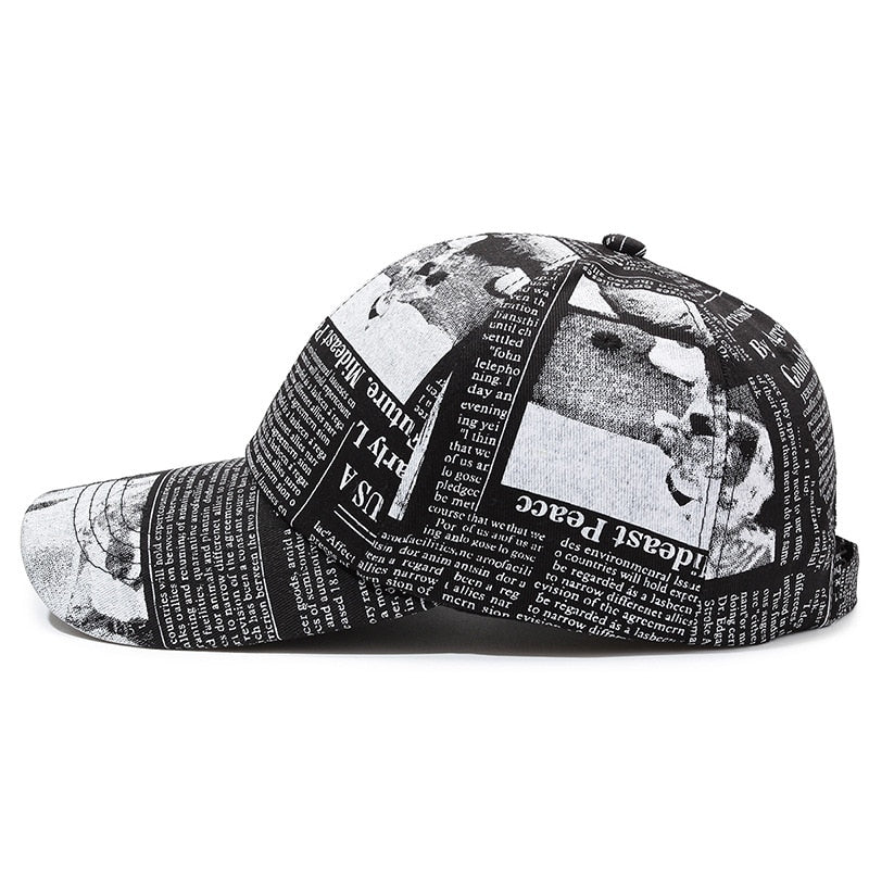 Kpop Print Men Women Baseball Caps Street Fashion Hip Hop Hat Snapback Gorras Hombre Letter Trucker Cap Outdoor