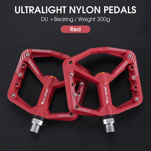 Load image into Gallery viewer, Bicycle Pedal Anti-slip Ultralight Nylon MTB Mountain Bike Pedal Sealed Bearings Pedals Bicycle Accessories Parts
