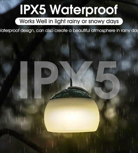 Portable Mini Camping Lights Rechargeable LED Outdoor Tourism Tent Hang Lamp Garden Mood Lantern Night Light Gadgets