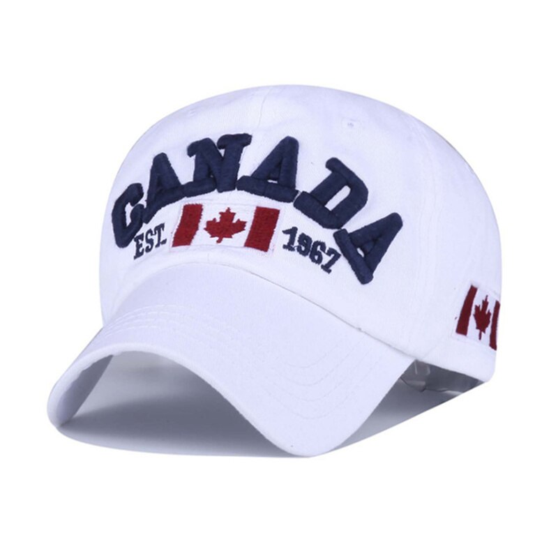 Fashion Cotton Canada Baseball Cap Flag of Canada Hat Snapback Adjuatable Mens Baseball Caps Gorras