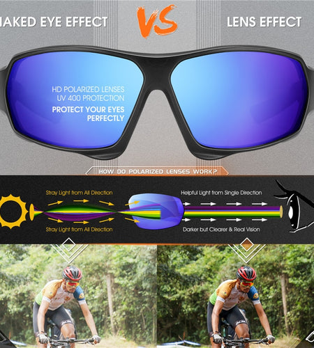 Polarized Cycling Glasses UV400 Protection Bike MTB Road Bicycle Eyewear Men Women Outdoor Sport Goggles Sunglasses
