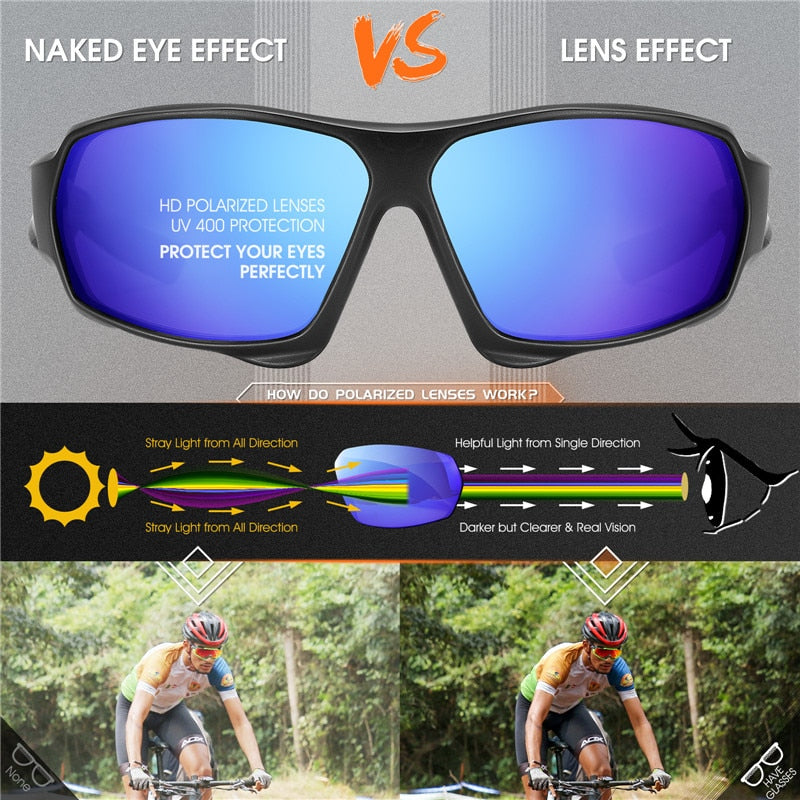 Polarized Cycling Glasses UV400 Protection Bike MTB Road Bicycle Eyewear Men Women Outdoor Sport Goggles Sunglasses