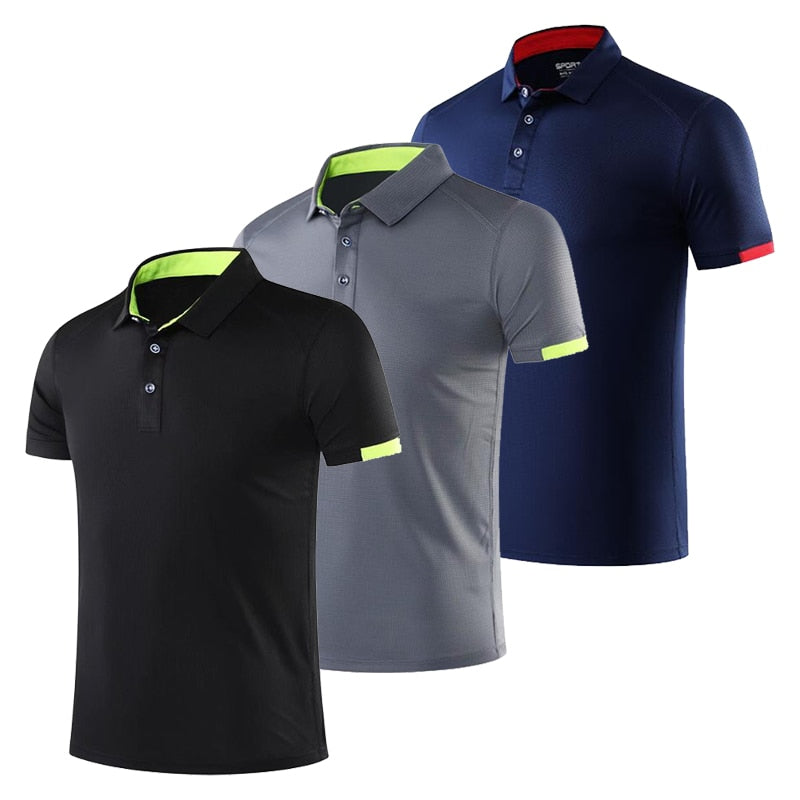 Fashion Running Sport Shirts Tops Men Quick Dry Breathable Training Clothes Gym Fitness Golf Tennis Jersey Sweatshirts Plus Size