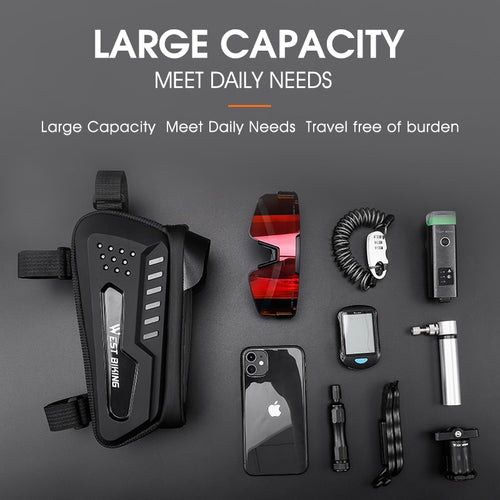 Load image into Gallery viewer, Bicycle Bag Frame Front Top Tube Cycling Bag Waterproof 6-7.4&quot; Phone Case Touchscreen Bag MTB Road Bike Accessories
