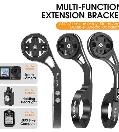 Bicycle Computer Holder Camera FlashLight Stander GPS Bike Mount for iGPSPORT Garmin Bryton Wahoo Gopro XOSS