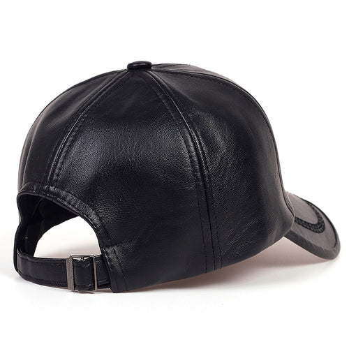 Load image into Gallery viewer, Fashion Solid Winter Leather Baseball Cap Men Snapback Autumn Warm Black Caps Women Bone Masculino Mens hats and Hats gorras
