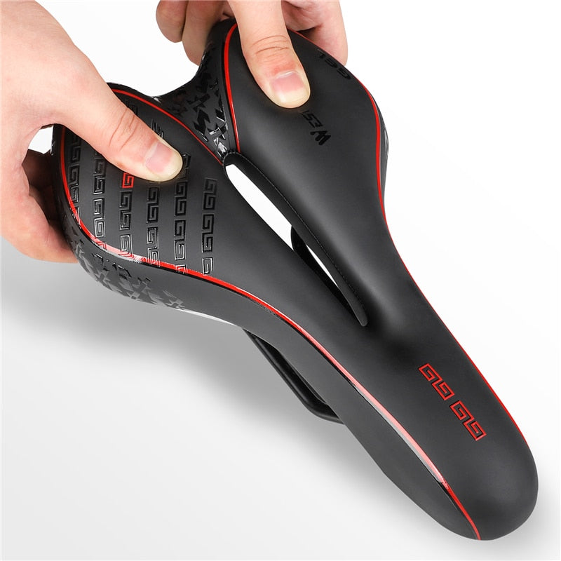 MTB Gel Comfort Bicycle Saddle Foam Road Bike Painless Seat PU Leather Versatile Cycling BMX Saddle Bicycle Parts