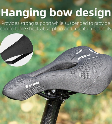 Ergonomic Bike Saddle Comfortable Memory Foam Bicycle Seat Men Women Hollow Breathable MTB Road BMX Bike Cushion