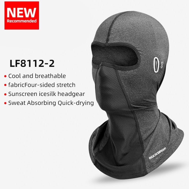Cycling Mask Summer UV Protection Balaclava Glasses Face Breathable Hole Men Women Quick-Drying Bicycle Ice silk Mask