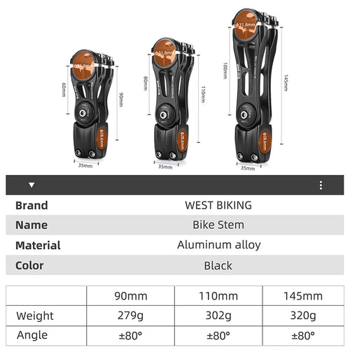 Load image into Gallery viewer, Adjustable Bicycle Handlebar 31.8MM Stem Extender 80 Degree Angle Riser MTB Front Fork CNC Variable Stem Extension
