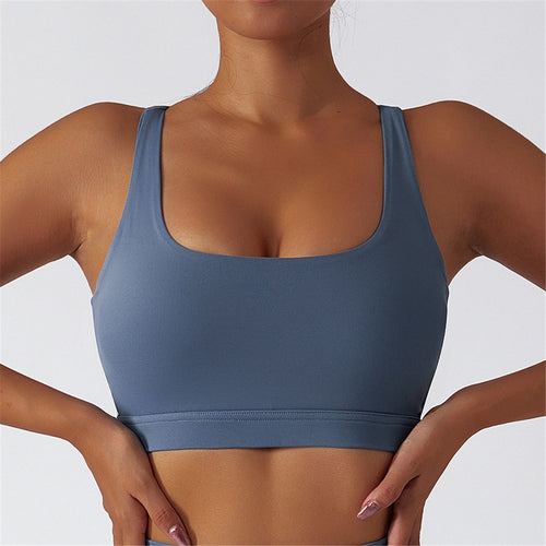 Load image into Gallery viewer, S - XL Sexy Yoga Bra Women Fitness Running Top Vest Sports Underwear Women Shockproof Bra Quick Dry Workout Seamless Tops A086B
