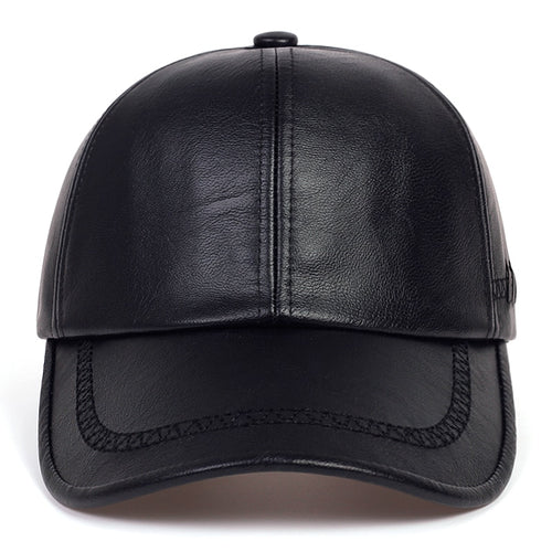 Load image into Gallery viewer, Fashion Solid Winter Leather Baseball Cap Men Snapback Autumn Warm Black Caps Women Bone Masculino Mens hats and Hats gorras
