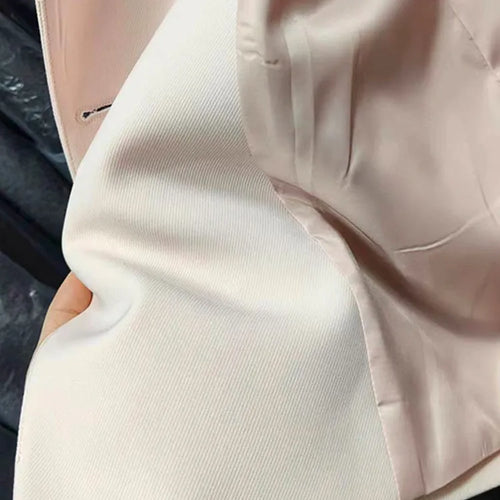 Load image into Gallery viewer, Patchwork Double Breasted Blazers For Women Notched Collar Long Sleeve Minimalist Blazer Female Fashion Clothing
