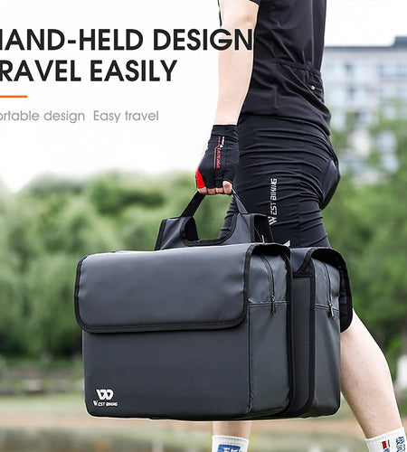 Waterproof Bike Panniers Bag 36L Large Capacity Bicycle Trunk Bag Luggage Carrier MTB Rear Rack Bags For Travel