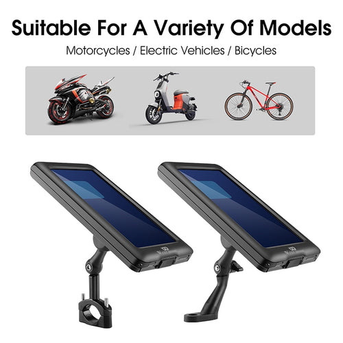 Load image into Gallery viewer, Bike Phone Holder Adjustable Rotatable Waterproof 7.0 inch Mobile Phone Support Motorcycle Bicycle Cycling Mount
