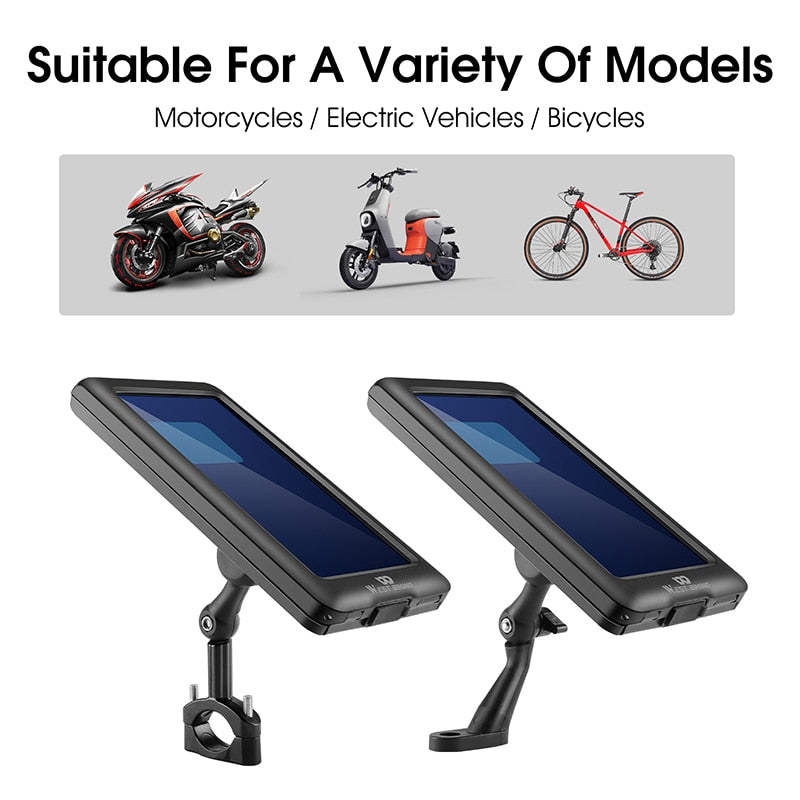Bike Phone Holder Adjustable Rotatable Waterproof 7.0 inch Mobile Phone Support Motorcycle Bicycle Cycling Mount