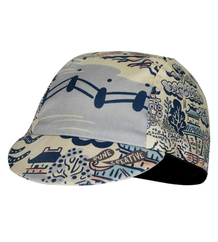 Classic Retro Chinese Style Ink Painting Polyester Cycling Caps Road Bike Sports Summer Hat Quick Dry Moisture Wicking