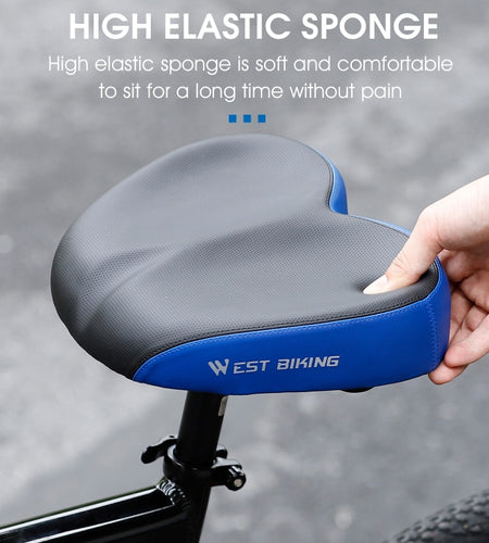 Ergonomic Bicycle Saddle Soft Widen Thicken Cushion For Long Distance Riding MTB Road Bike Comfortable Cycling Seat