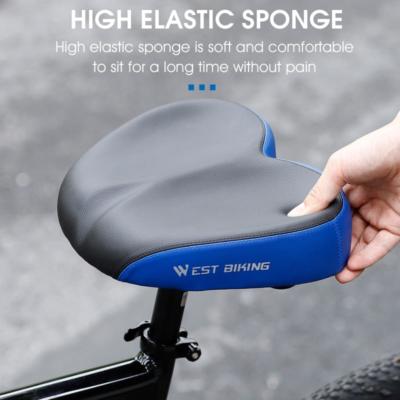 Ergonomic Bicycle Saddle Soft Widen Thicken Cushion For Long Distance Riding MTB Road Bike Comfortable Cycling Seat
