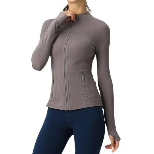 Load image into Gallery viewer, Seamless Long Sleeve Zip Yoga Shirts Anti-Shrink Fitness Sport Top Jacket For Woman Push Up Activewear Running Clothes v2
