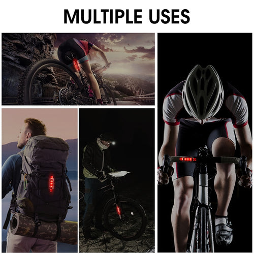 Load image into Gallery viewer, Waterproof Bicycle Rear Light USB Rechargeable LED Tail Light Bike Accessories 4 Mode Cycling Safety Warning Lamp
