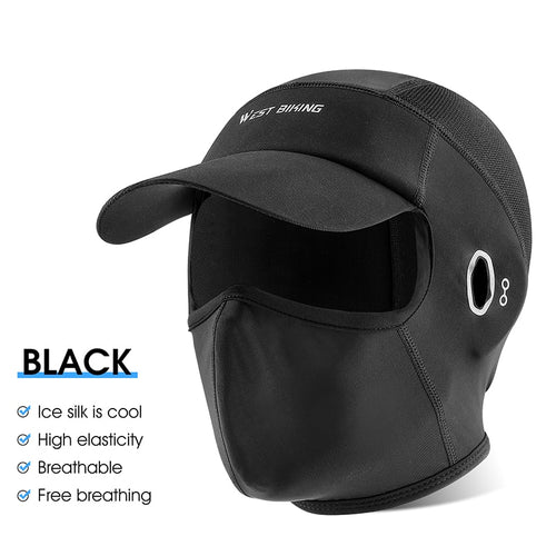Load image into Gallery viewer, Summer Cycling Cap Ice Silk Anti-UV Full Face Cover Sport Motorcycle Balaclava Breathable Bicycle Helmet Liner Caps
