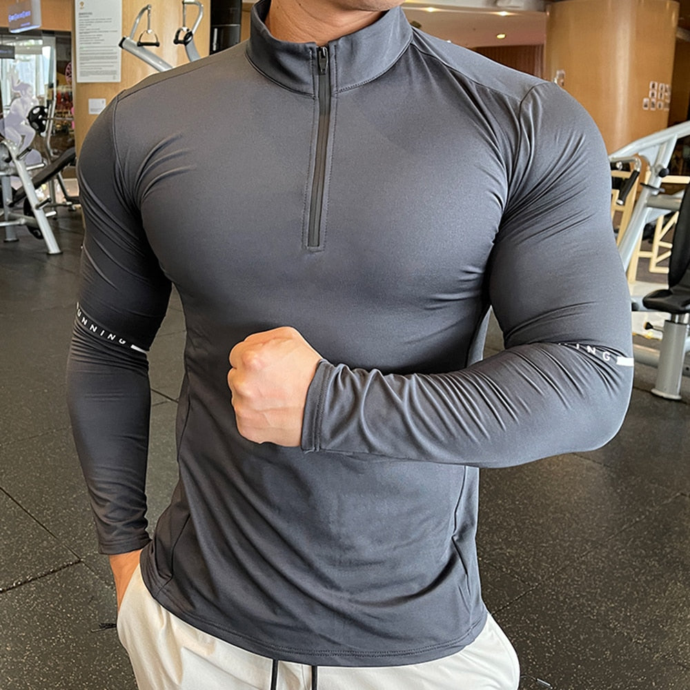 Gym Elasticity Sweatshirt Fitness Trainer Compression Sport T-shirt for Running Exercise Bodybuilding LongSleeves Tops Plus Size