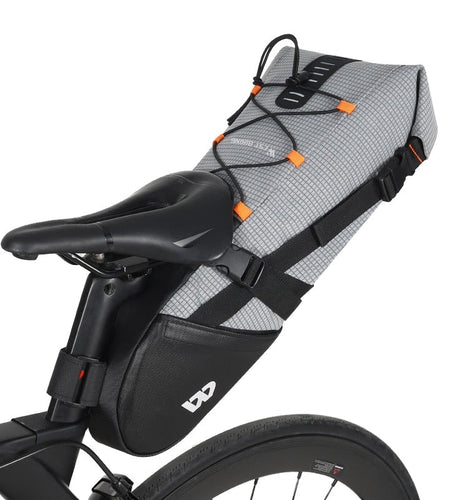 100% Waterproof Bicycle Saddle Bag 10L Foldable Under Seat Bike Bag Tools Pannier MTB Road Cycling Tail Rear Bag