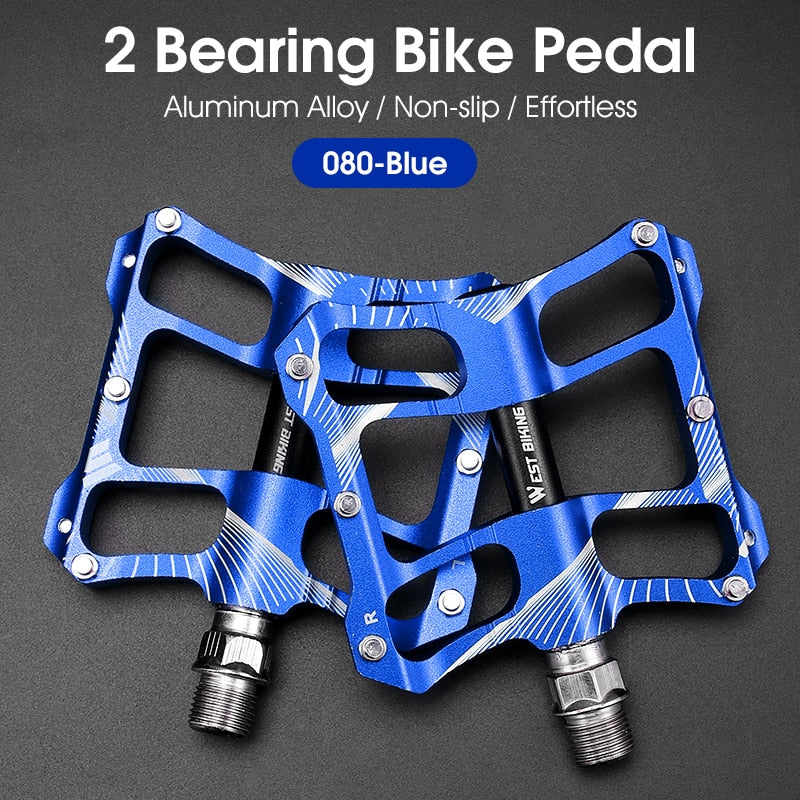 MTB Bike Pedals 2 Sealed Bearing Ultralight Anti-slip BMX Mountain Road Cycling Pedals Flat Platform Bicycle Parts