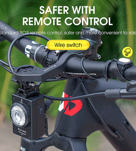 Bike Light Hoisting Headlight With Multifunctional Holder For Garmin Bryton Computer USB Recharge 800LM Flashlight