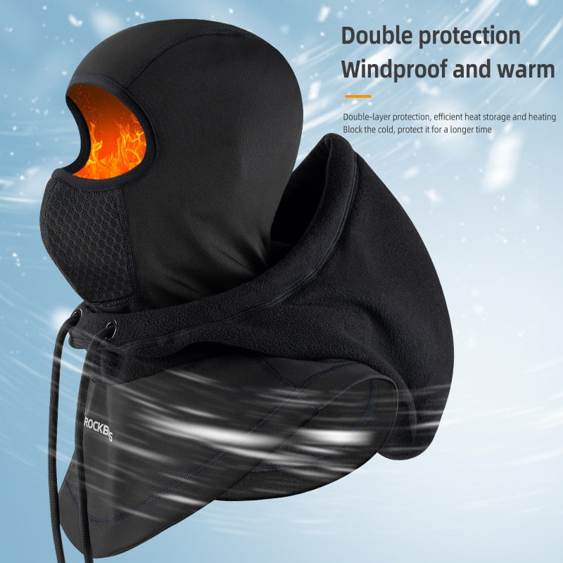 Cycling Scarf Winter Warm Hat Windproof Full Face Mask Cover Headwear Bike Motorcycle Helmet Liner Bandana Velvet