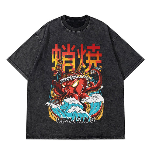 Load image into Gallery viewer, Vintage Washed Tshirts Anime T Shirt Harajuku Oversize Tee Cotton fashion Streetwear unisex top 10
