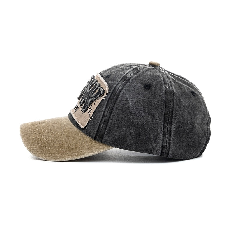 Unisex Washed Cotton Cap NOW Letter Vintage Baseball Cap Men Women Adjustable Casual Outdoor Streetwear Sports Hat
