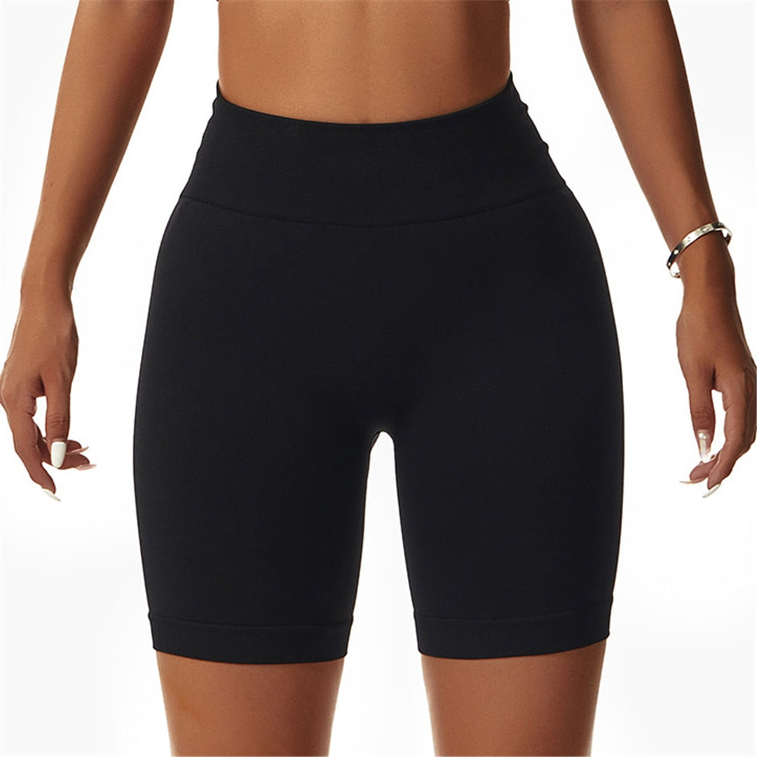 S - XL 7 Colors Seamless Yoga Shorts Gym Sport Shorts Butt Lift High Waist Shorts For Women Breathable Fitness Sportwear A088S