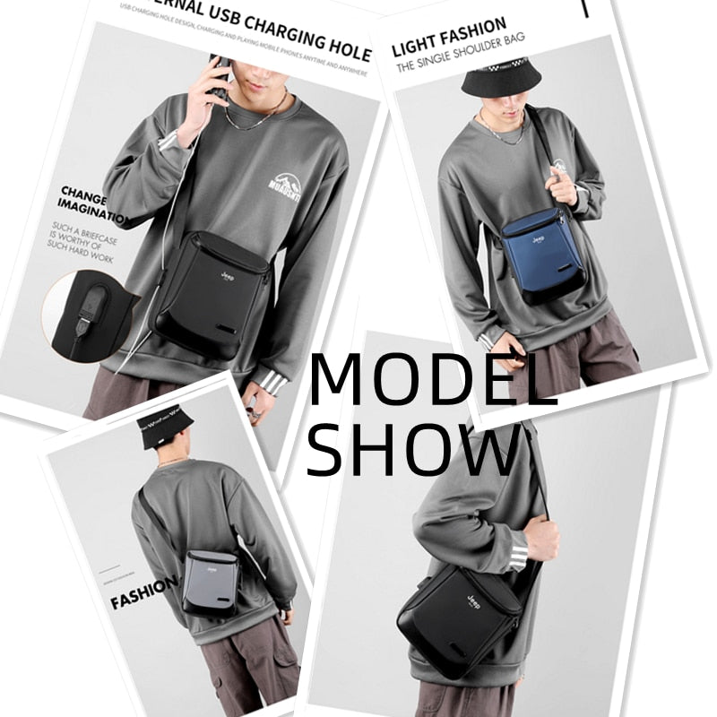 Men Shoulder Bags Fashion Business Male Crossbody Messenger Daily Bag Nylon Multifunction High Capacity New Hot Sale