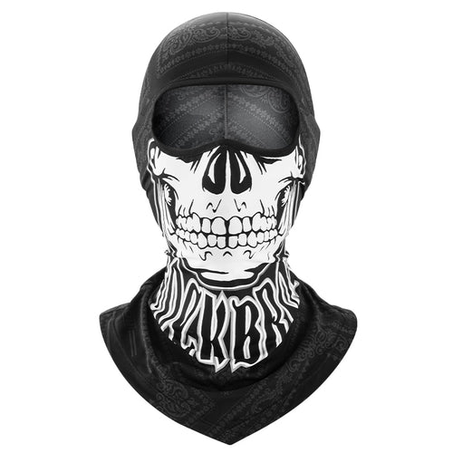 Load image into Gallery viewer, Bike Scarf Mask Skull Print Moto Full Face Mask Balaclava Helmet Liner Breathable Cool Mask Training HeadScarf
