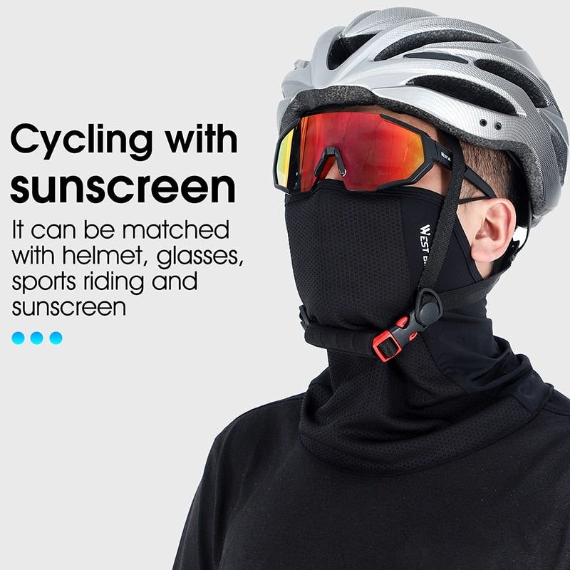 Breathable Summer Cycling Headwear Ice Silk Anti-UV Outdoor Sport Running Scarf Dustproof Men Women Bike Balaclava