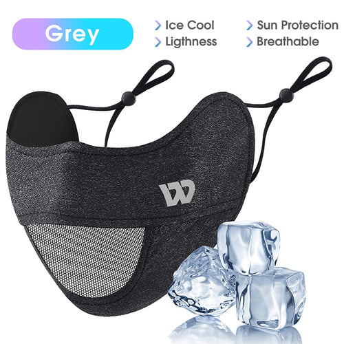 Load image into Gallery viewer, Summer UV Protection Cycling Face Cover Ice Silk Breathable Outdoor Sport Scarf Men Women Adjustable Washable Dustproof Bandana
