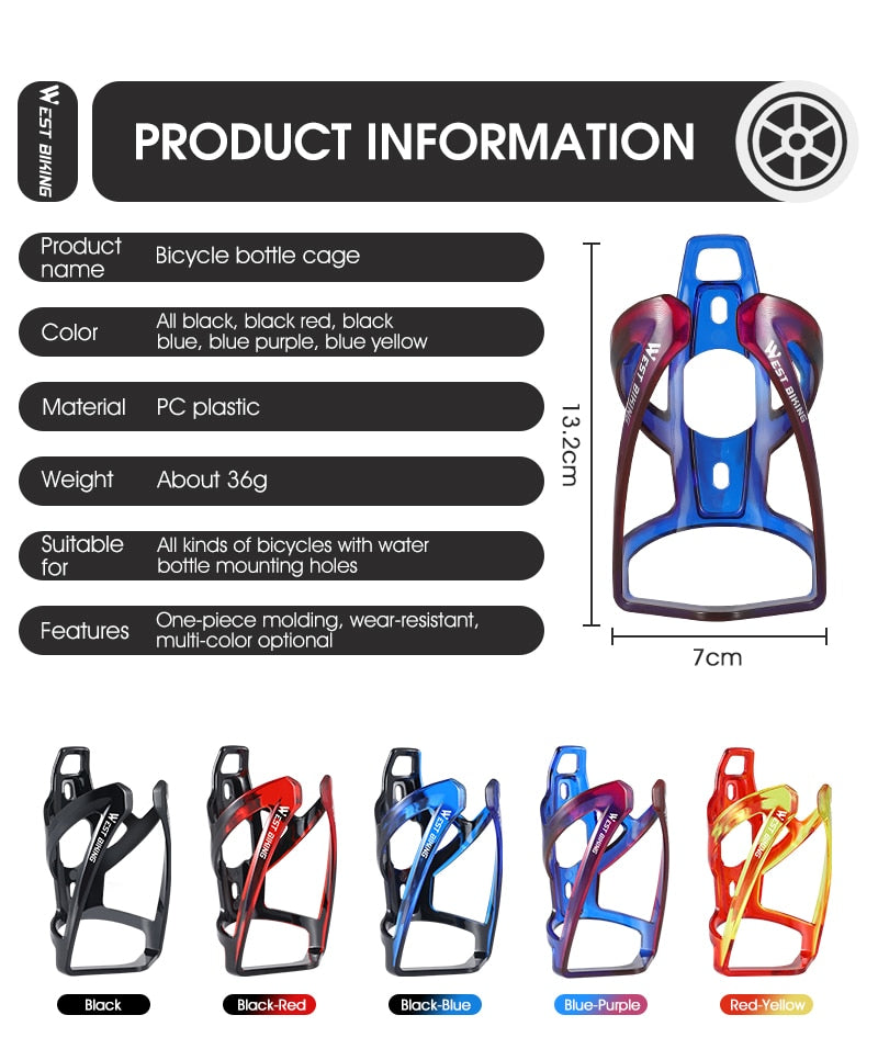 Ultralight Bicycle Bottle Cage MTB Mountain Road Bike Bottle Holder Bracket Cycling Fixed Gear Cycling Bottle Cage