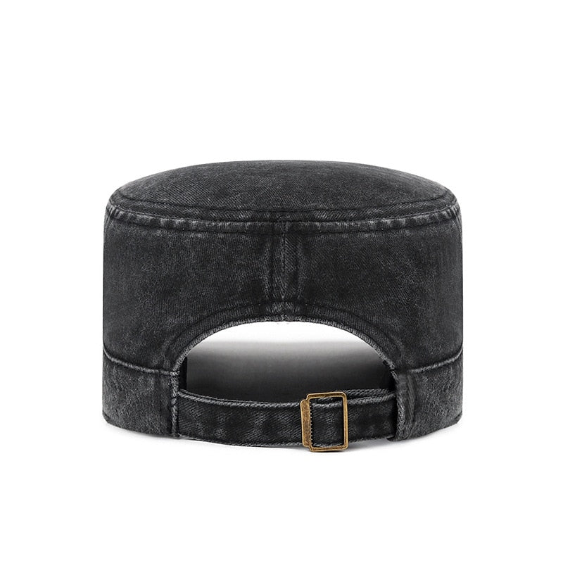 Unisex Sport Military Hats for Men Women Cotton Adjustable Snapback Hat Solid Baseball Caps Flat Top Outdoor Cap Male