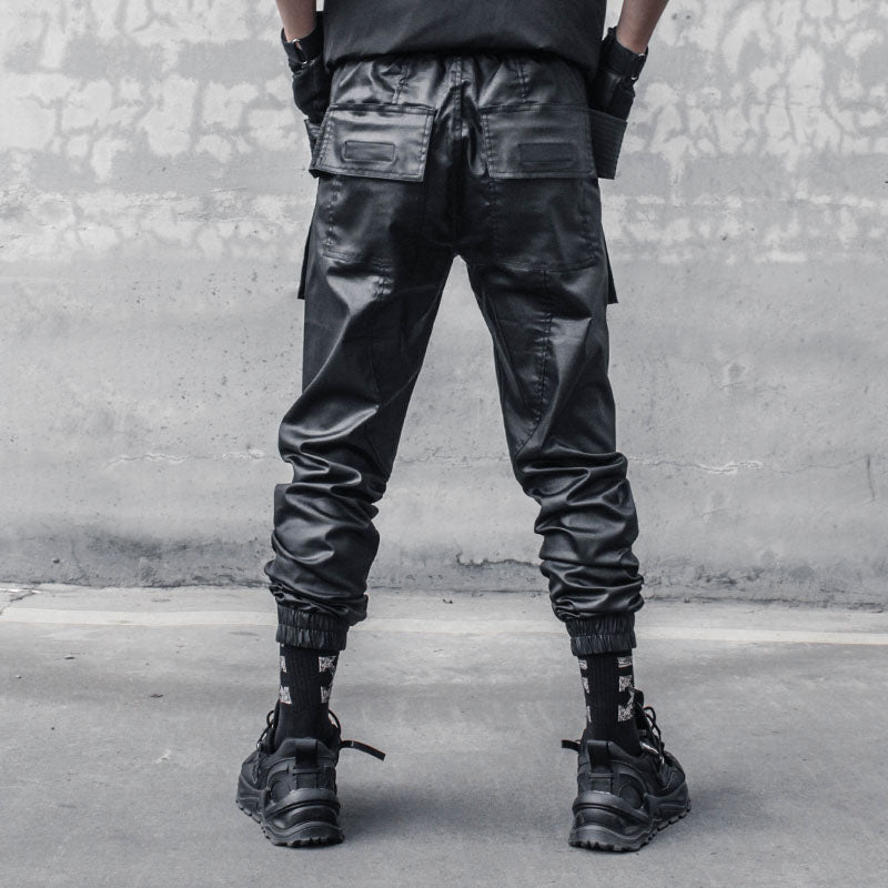 Tactical Functional Cargo Pants Men Hip Hop Waterproof Motorcycle Joggers Trousers Pant Techwear WB604