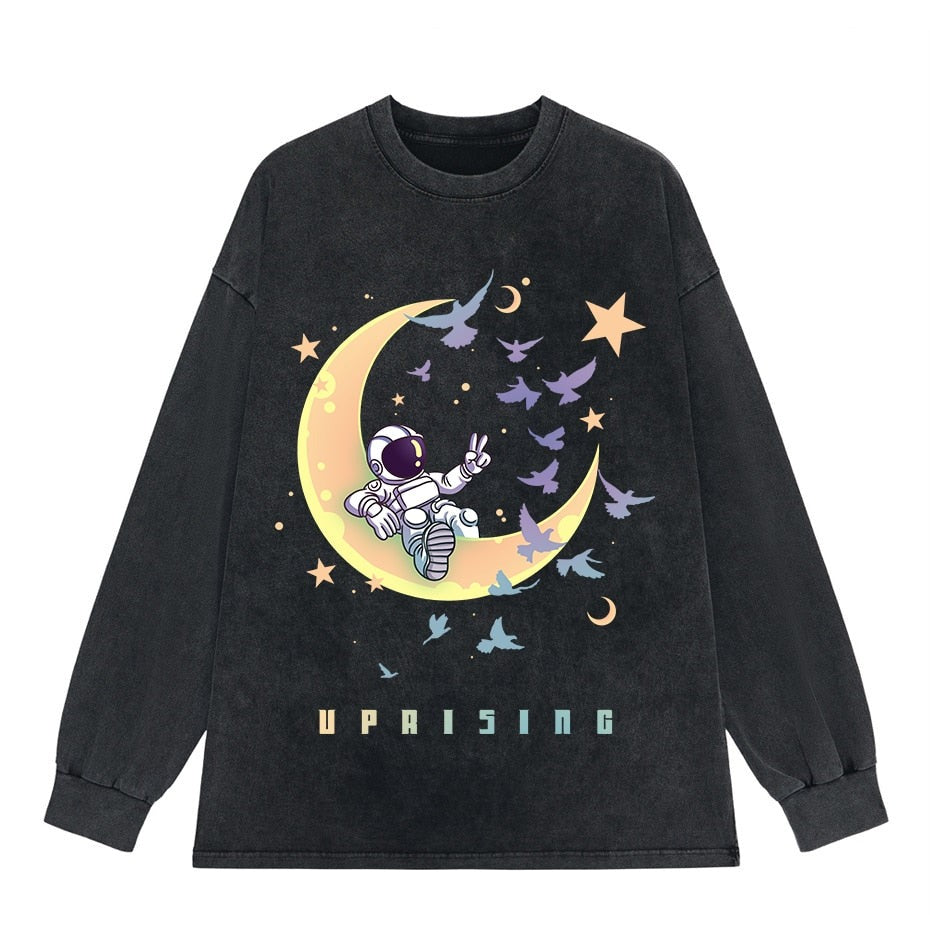 Vintage Washed Tshirts Anime T Shirt Harajuku Oversize Tee Cotton fashion Streetwear unisex top ab79v1