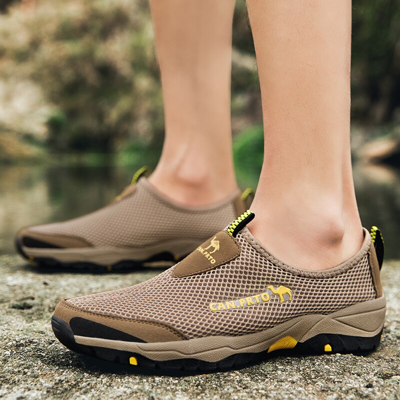 Mesh Men Casual Shoes Summer Outdoor Water Sneakers Men Non-slip Hiking Shoes Breathable Men's Treking Shoes Zapatillas Hombre