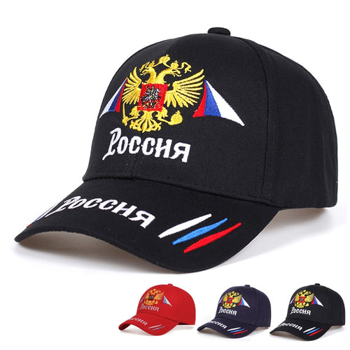 Load image into Gallery viewer, Russian Baseball Cap Cotton snapback Caps Gold double-headed eagle embroidery Adjustable Hip Hop Hat Sun Hats Trucker Hats
