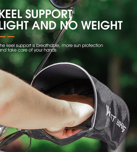 Motorcycle Handlebar Cover Sun Protection Windproof MTB Bike Bar Gloves Reflective Hand Muffs Bike Cycling Mittens