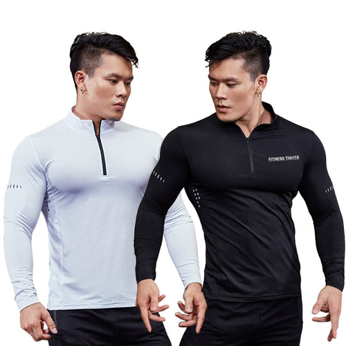 Load image into Gallery viewer, Plus Size Men Compression Sport T-Shirt Top Long Sleeve Gym Running Clothing Fitness Tight Sportswear Hiking Rashgard Sweatshirt
