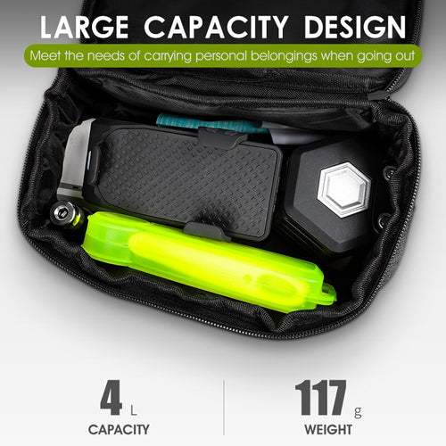 Load image into Gallery viewer, Cycling Bike Bag Bicycle Front Bag Reflective MTB Bike Cycling Basket Pannier Frame Tube Cycling Front Handlebar Bag
