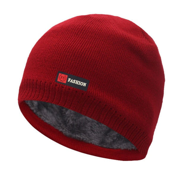 Brand Men Winter Knitted Hat Beanie Women Winter Hats For Men Cap шапка Skullies Beaines Soft Thick Warm Fur Bonnet Male Cap Hat