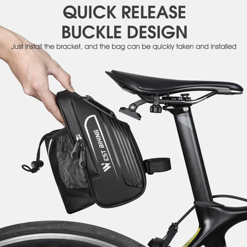 Load image into Gallery viewer, Bike Saddle Bag With Water Bottle Pocket MTB Road Bicycle Under Seat Bag Waterproof Tail Pannier Cycling Accessories
